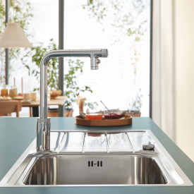 Grohe K500 kjøkkenvask, 100x50 cm, rustfritt stål