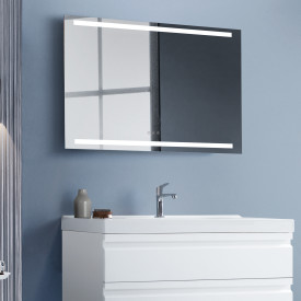 Dansani Level speil med lys, dimbart, 120x80 cm