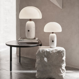 Vipp 592 Sculpture bordlampe large, hvid