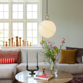 Halo Design Stockholm pendellampe, grønn, Ø30 cm