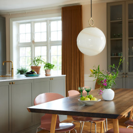 Halo Design Stockholm pendellampe, brun, Ø30 cm