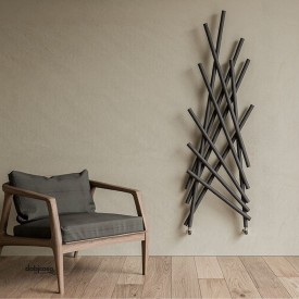 Kriss Nature håndkletørker 173,4x56,7 cm, antrasitt