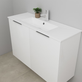 Sanibell Online møbelpakket, 101x36 cm, hvit høyglans