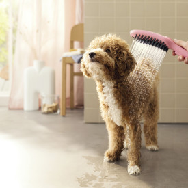 Hansgrohe DogShower hunddusj, vannbesparende, rosa