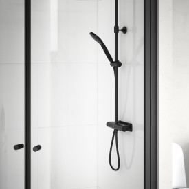 Gustavsberg Estetic Round duschset, matt svart