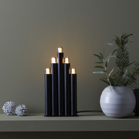 Markslöjd Organo julelysestage, sort