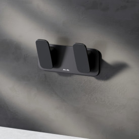 AM.PM Inspire håndkleknagg, dobbel, sort