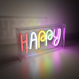 Paul Neuhaus Happy neonskilt