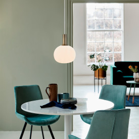 Nordlux Alton pendellampe, opal, Ø25 cm