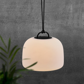Nordlux Kettle 22 oppladbar lampe, sort/hvit