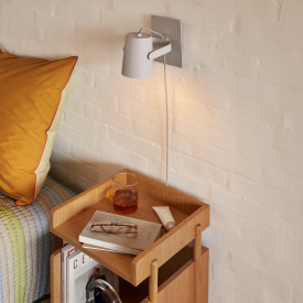 Hübsch Ardent vegglampe, lysegrå