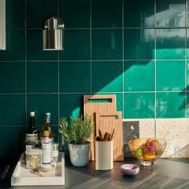 4 stk Hübsch Fuse vegglampe, nikkel