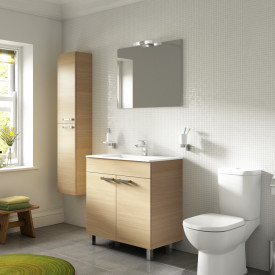 Ideal Standard IOM toalettborste, polerat rostfritt stål