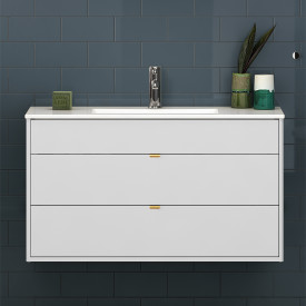 Gustavsberg Graphic möbelpaket, 100x41 cm, vit