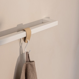 Metallbude Vana håndklestang, 55 cm, hvit