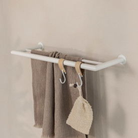 Metallbude Stenni håndklestang, 50 cm, hvit