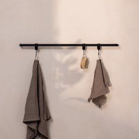 Metallbude Vana håndklestang, 105 cm, sort