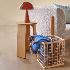 Hübsch Mush bordlampe, rød, 33 cm