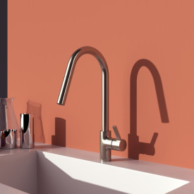 Ideal Standard Gusto køkkenarmatur, udtrækstud, stål