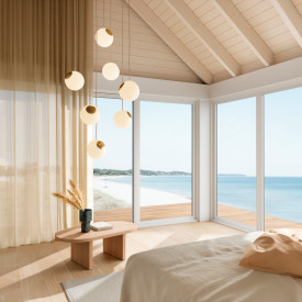 Nordic Tales Bright Spot pendellampe, krem ledning