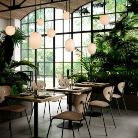 Nordic Tales Bright Modeco pendellampe, krem ledning