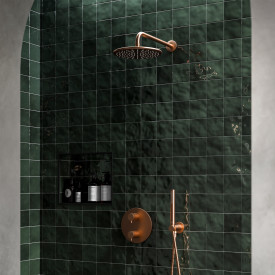 Damixa Silhouet HS1 brusesæt, vandbesparende,  børstet kobber