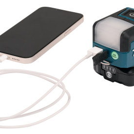 Makita LED-lampe ML107, 12V,150/200 lumen, USB-adapter
