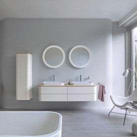 Duravit Happy D.2 bänkskiva, 160x55 cm, matt svart