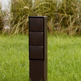 Hydro socket søyle med 3 moduler inkludert spyd, svart