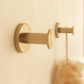 Cosmic Architect S+ håndklædekrog, børstet guld pvd