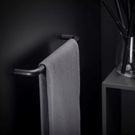 Cosmic BWC håndklædestang, 40 cm, mat sort