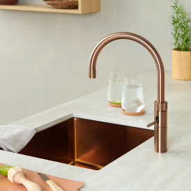 Quooker Fusion Round køkkenarmatur, rosa kobber