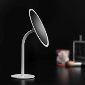 Cosmic BWC sminkespeil, Ø20 cm, matt hvit