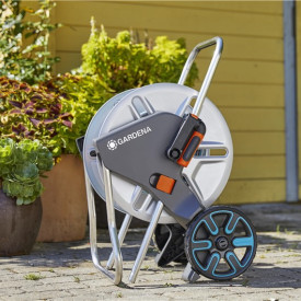 Gardena CleverRoll M slangevogn, metall, høy kapasitet, frostsikker