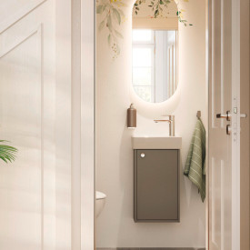 Gustavsberg Artic Small möbelpaket, 36x22 cm, grå