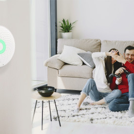 Airthings Wave Plus radon- och luftkvalitetsmätare, vit