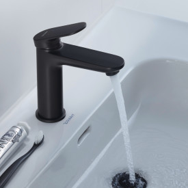 Duravit Wave S servantbatteri, matt sort