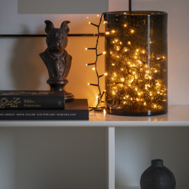 Konstsmide Cluster lyslenke, 200 ravfargede lys, 4,38 meter