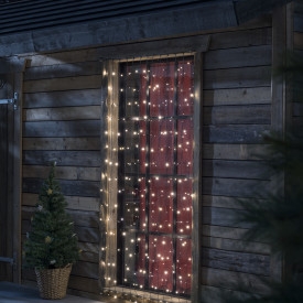Konstsmide lysgardin utendørs, 208 varmhvite lys