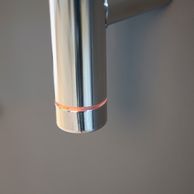 Kriss Polaris håndkletørker, el, 50x120 cm, poleret rustfrit stål