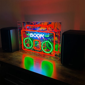 Locomocean Bom Box neonskilt