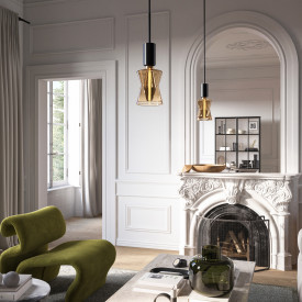 Nordlux Deco Cone E27 globepære, 4,1W, ravfarget