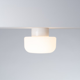 Ifö Electric Solenne loft-/væglampe, hvid, Ø21 cm