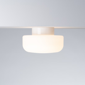 Ifö Electric Solenne loft-/væglampe, hvid, Ø25 cm