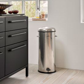 Vipp affaldsspand, 30 liter, pedal, rustfrit stål