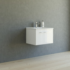 Dansani Mido+ møbelpakke, 61x45,5 cm, hvit høyglans