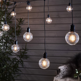 GARDEN 24 DECO Lyskæde 10L Start sort/klar