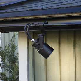 GARDEN 24 Ground Spot 9W stål/sort