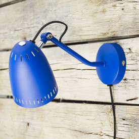 Superliving Dynamo vegglampe, mørkeblå