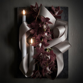 Uyuni LED kronelys, batteri, hvit